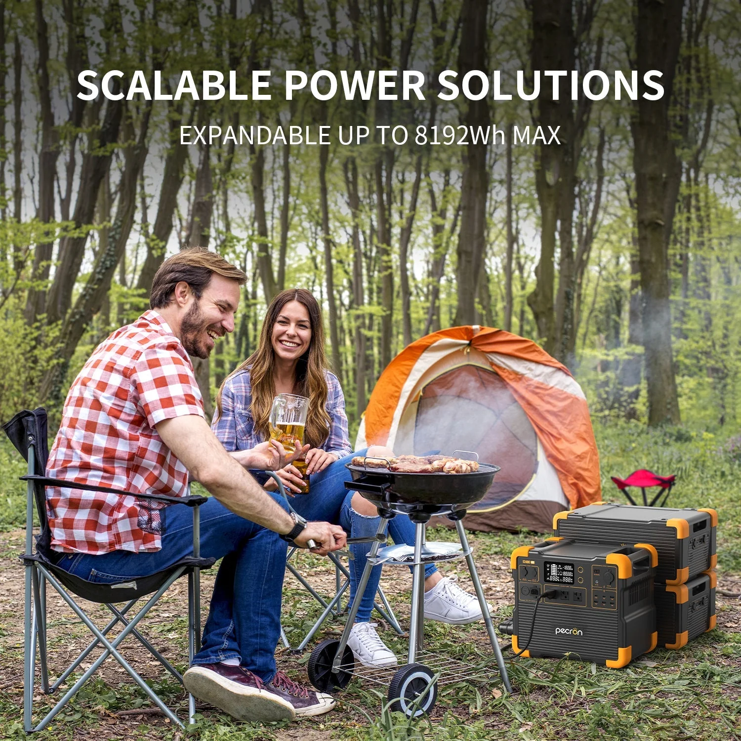 PECRON E2400LFP Portable Power Station 2400W 2048Wh - Image 5