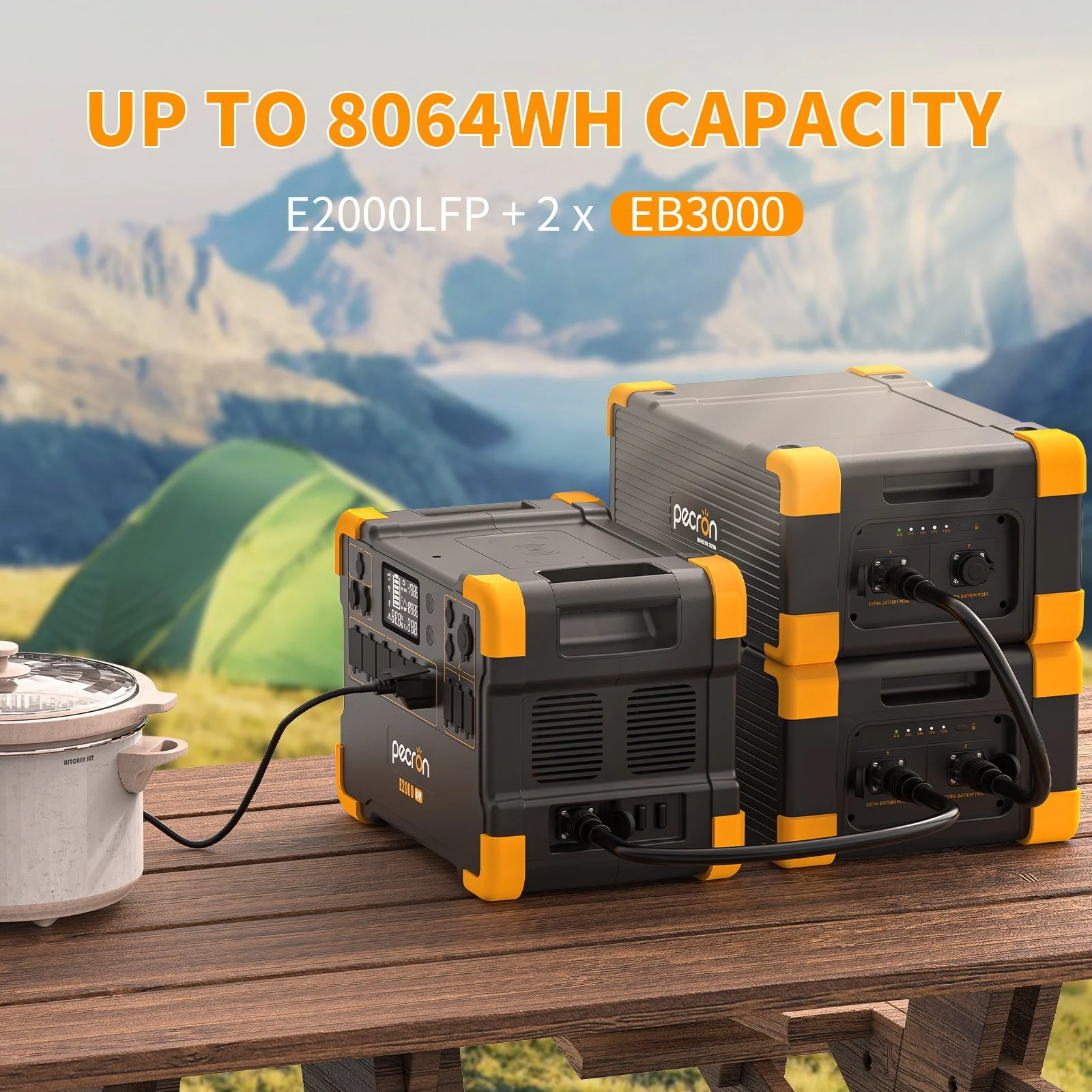 PECRON EB3000-24V Expansion Battery 3072Wh for E2000LFP ONLY - Image 4