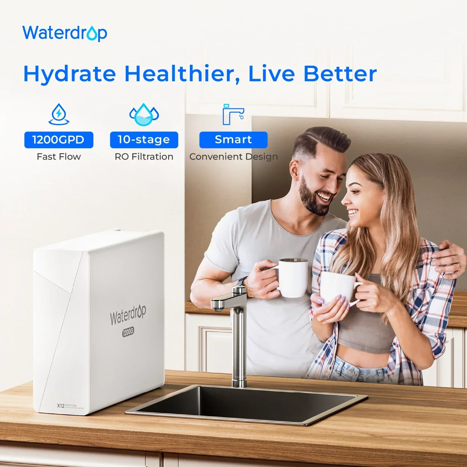 Waterdrop X12-Basic Undersink Reverse Osmosis System - Image 2